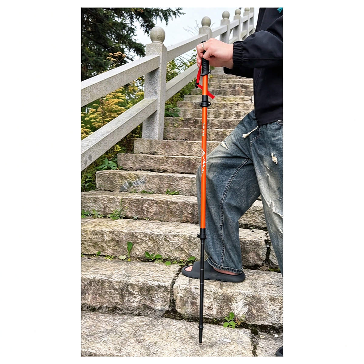 Four-Sided Hiking Staff (Trekking Pole)