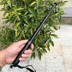 Wmtoio tragbare Stockwaffe Kurzstock Selbstverteidigung schrumpfbarer Auto-Selbstverteidigung Teleskop-Vierteil-Fensterbrecher-Stock