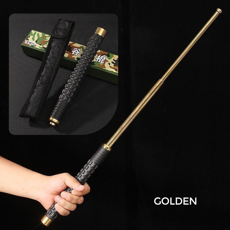 Self-defense telescopic hummer swing stick weapon three-section stick legal vehicle self-defense tactical window breaking swing roller swing stick