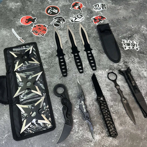 10 pcs Ninja Pack black Daily training Tool