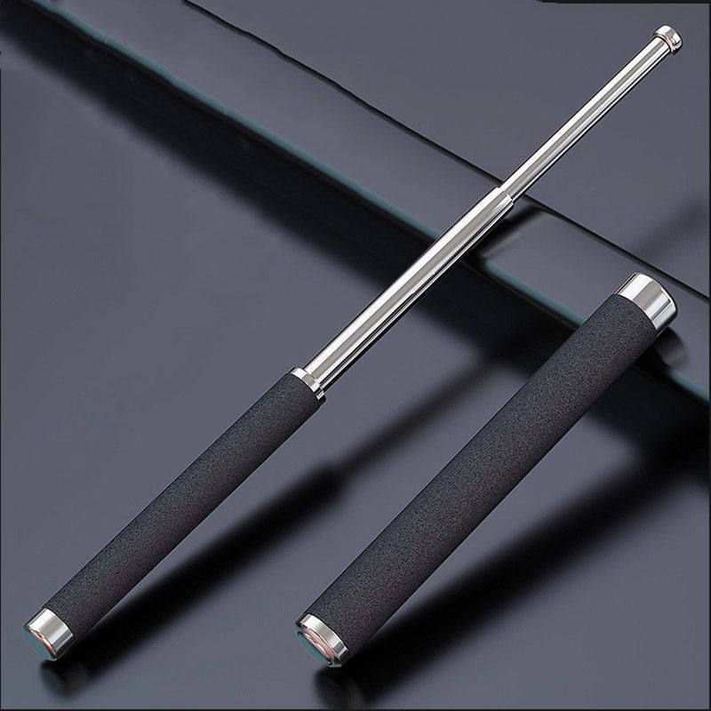 Self-defense telescopic hummer swing stick weapon three-section stick legal vehicle self-defense tactical window breaking swing roller swing stick