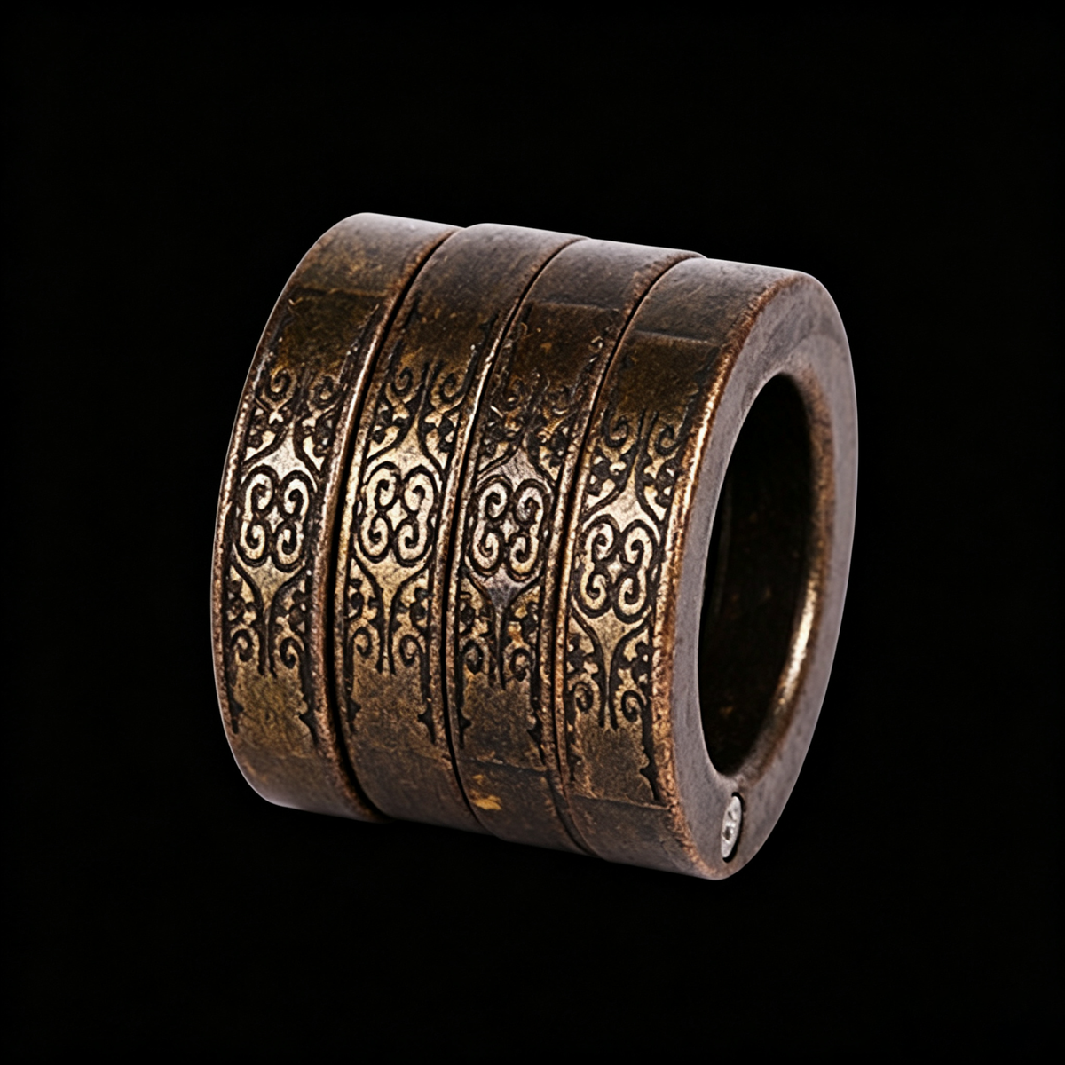 ZINC ALLOY FOLDING BRASS KNUCKLES SELF-DEFENSE TOOL