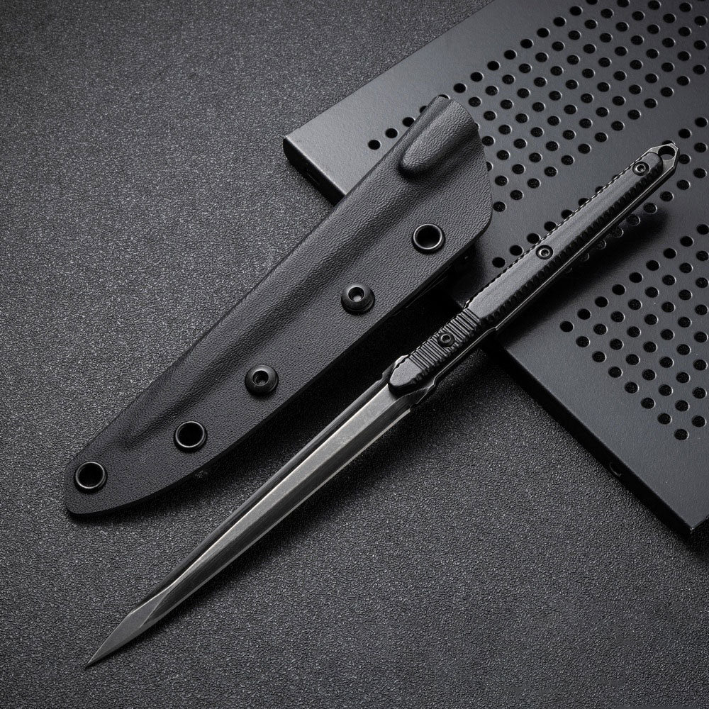 9.4in Tactical Fixed Blade Knife with Sheath, 440C Stainless Steel-BK14