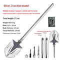 Outdoor multifunctional thickened upgraded j-22 steel shovel fishing folding self-defense shovel military shovel