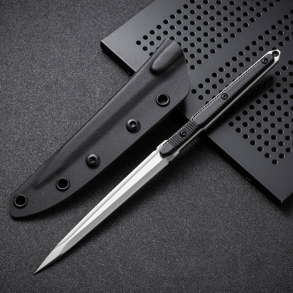 9.4in Tactical Fixed Blade Knife with Sheath, 440C Stainless Steel-BK14