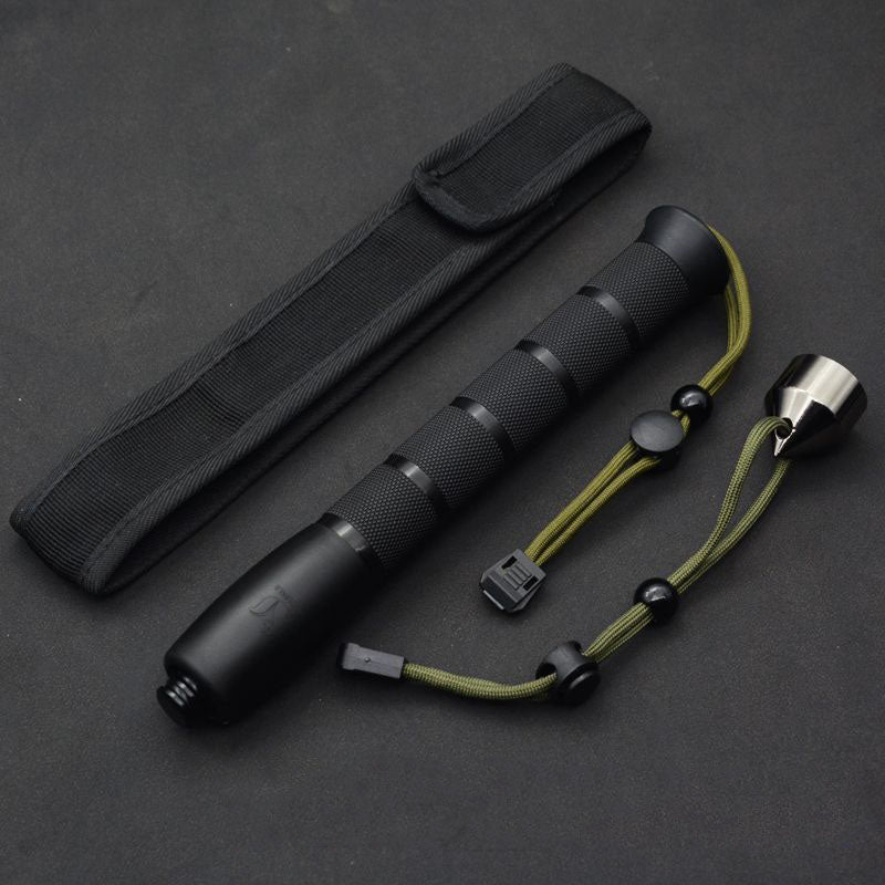 Lightweight baton Self-Defense Weapon Retractable baton Legal Self-Defense Explosion-proof Supplies Three-section Rubber baton Whip on Car