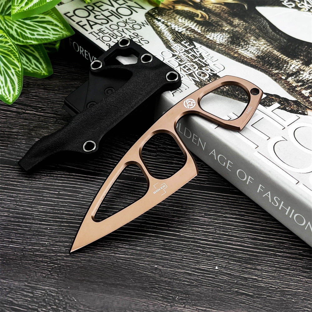 Boker Plus Miltner Adams Knuckle Knife MA-2 Fixed 2.5"Blade