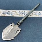 Outdoor multifunctional thickened upgraded j-22 steel shovel fishing folding self-defense shovel military shovel