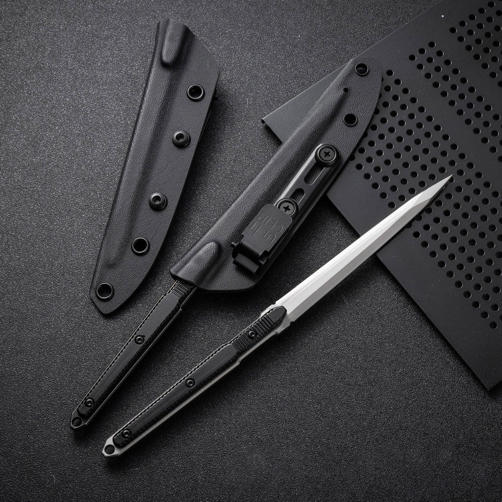 9.4in Tactical Fixed Blade Knife with Sheath, 440C Stainless Steel-BK14
