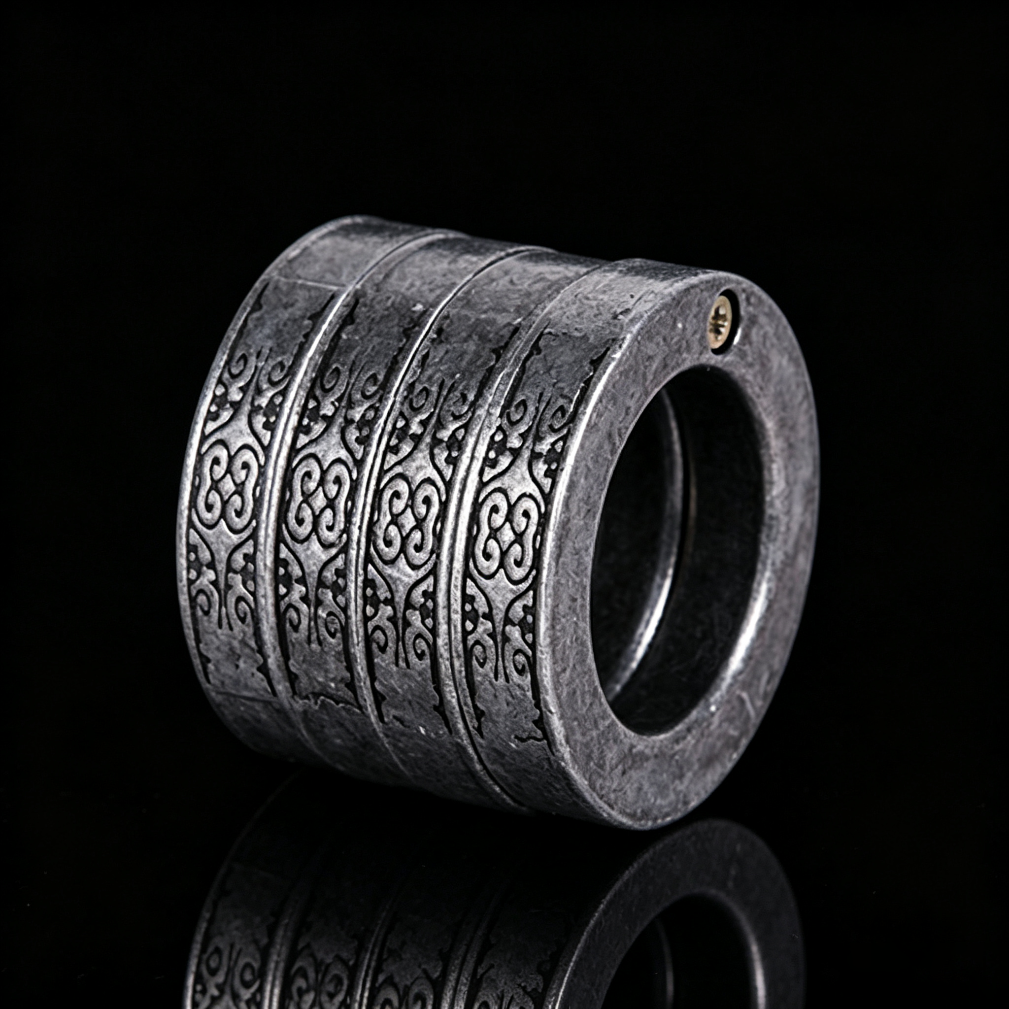 ZINC ALLOY FOLDING BRASS KNUCKLES SELF-DEFENSE TOOL