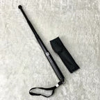 Wmtoio tragbare Stockwaffe Kurzstock Selbstverteidigung schrumpfbarer Auto-Selbstverteidigung Teleskop-Vierteil-Fensterbrecher-Stock