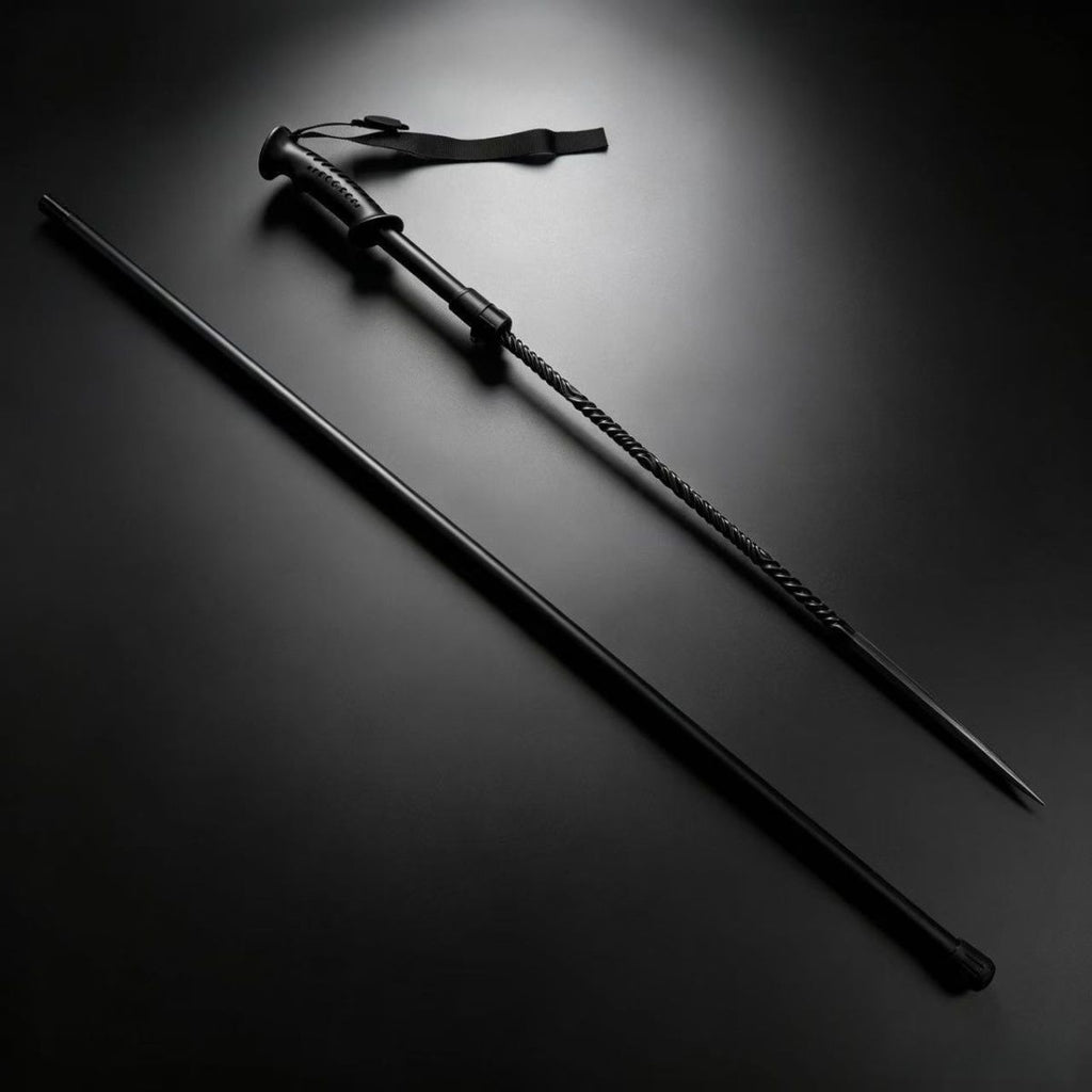 High manganese steel outdoor hiking pole for self-defense hiking without sharpening