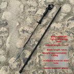 High manganese steel outdoor hiking pole for self-defense hiking without sharpening