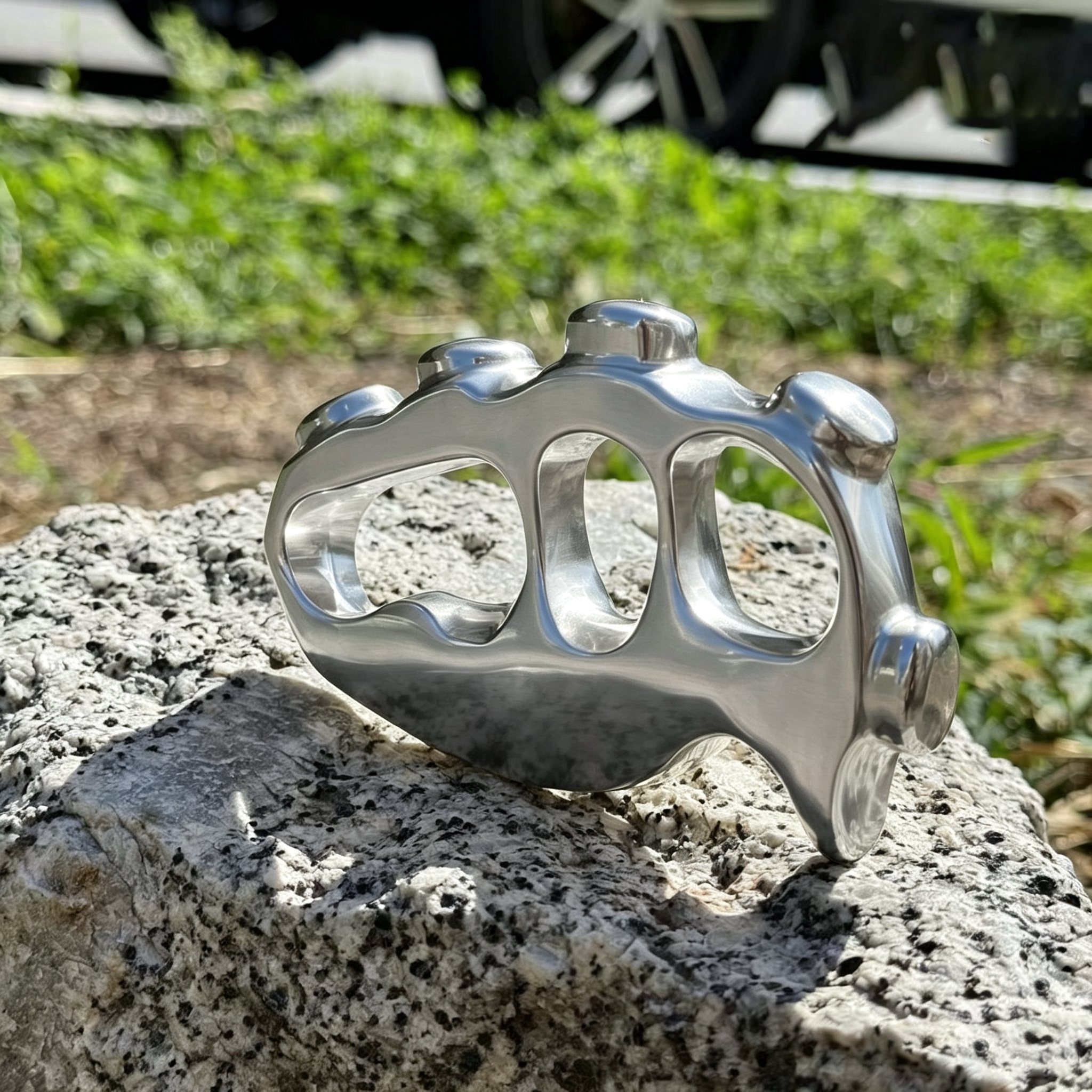 CNC-gefräste Totenkopf-Knöchel aus massivem Messing