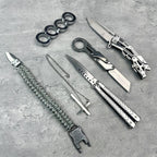 6 Stück Silber Taschenverteidigungsmesser Werkzeuge Packung