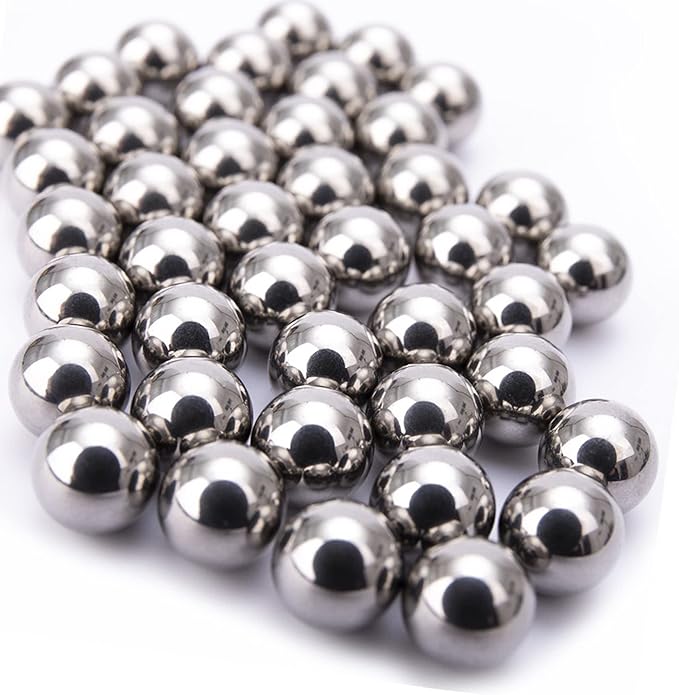 8mm Slingshot Ammo (5/16") Diameter Steel Ball Glossy Galvanized Clean Oil-free