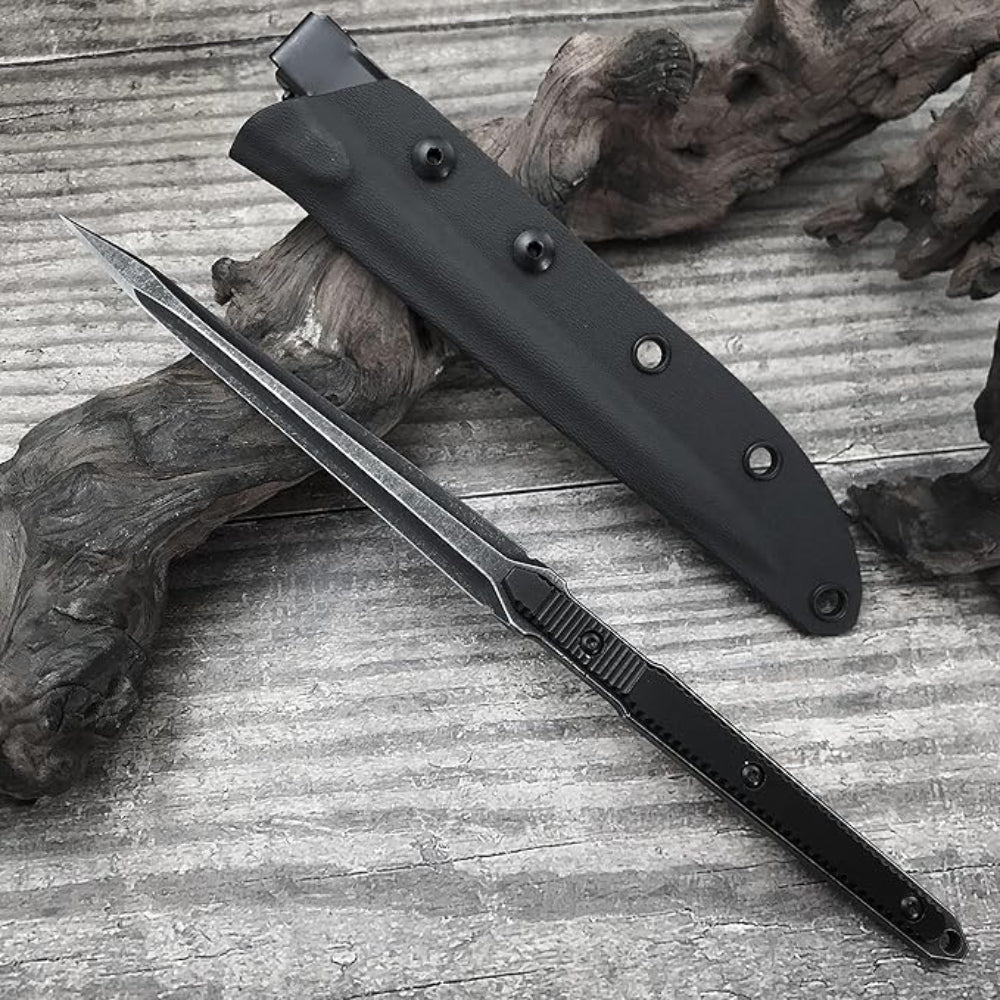 9.4in Tactical Fixed Blade Knife with Sheath, 440C Stainless Steel-BK14