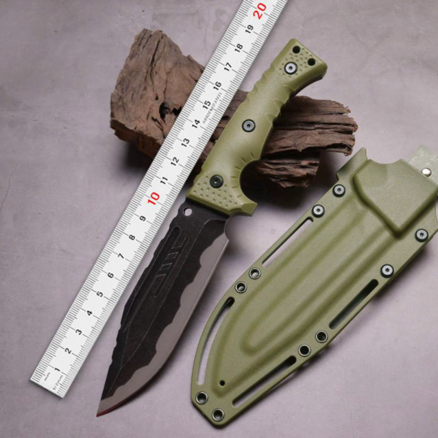 Vollintegriertes Outdoor-Messer mit hoher Härte – Taktisches Selbstverteidigungs-, tragbares Camping- und Überlebensmesser