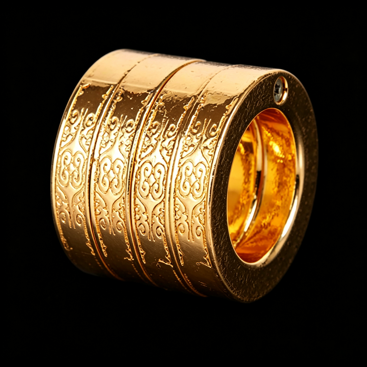 ZINC ALLOY FOLDING BRASS KNUCKLES SELF-DEFENSE TOOL