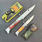 Tactical AK‑47 Bayonet Style Folding Pocket Knife Wood Handle EDC Camping Collection Knife