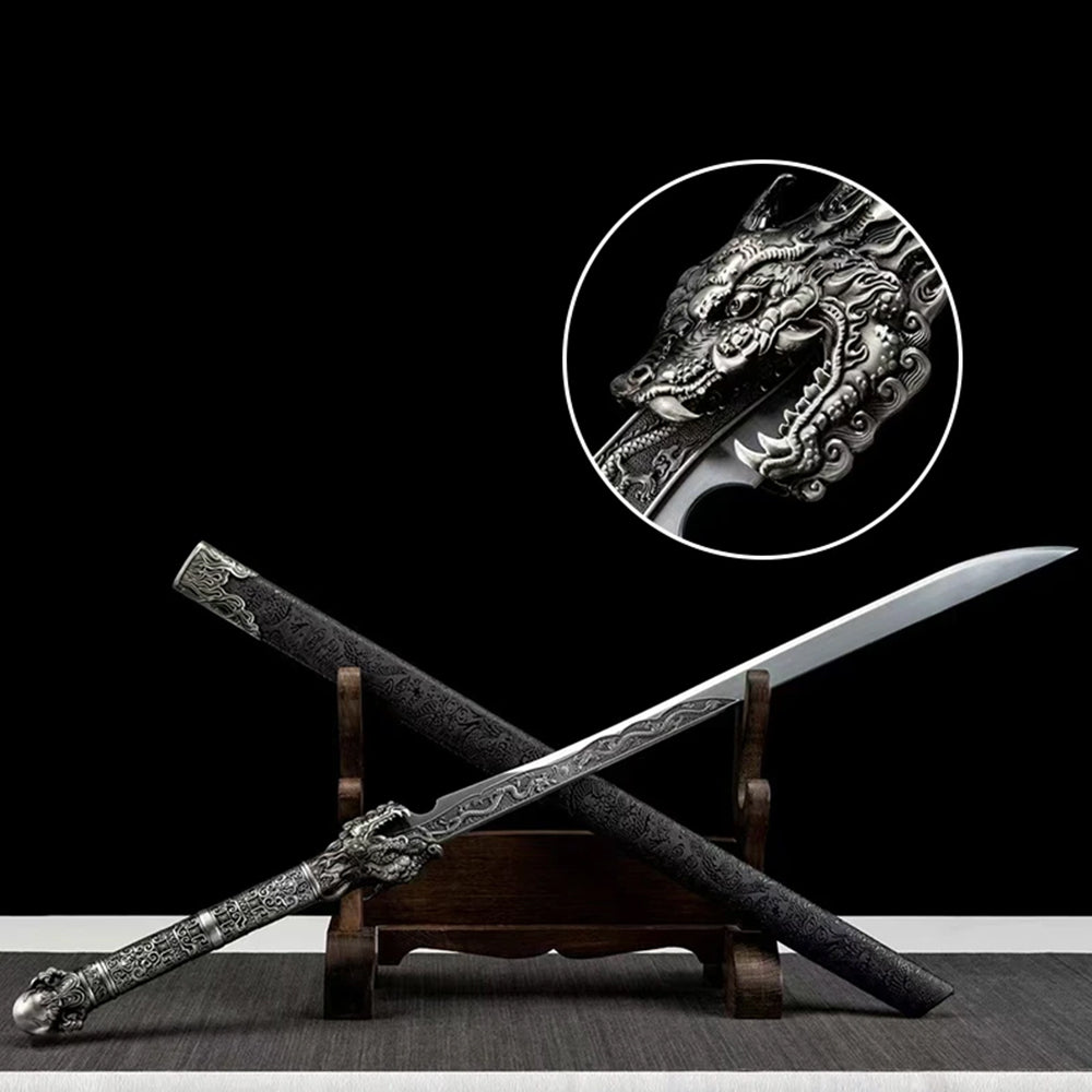 Handmade Ao Long Chinese Sword With High Manganese Steel