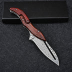 Mechanical Damascus Folding Knife
