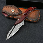 Mechanical Damascus Folding Knife