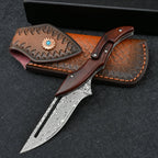 Mechanical Damascus Folding Knife
