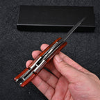 Mechanical Damascus Folding Knife