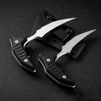 MicroTech Double bee shaped push type dagger serrated DLC blade-BK05