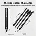 Portable 4-section telescopic baton compact, vehicle-friendly, and capable of breaking windows