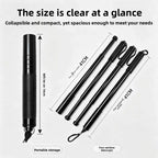 Portable 4-section telescopic baton compact, vehicle-friendly, and capable of breaking windows