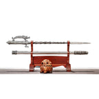 Longquan city sword high chromium steel broken military mace can be reversed to break armor cone vehicle outdoor self-defense cold weapon unsharpened