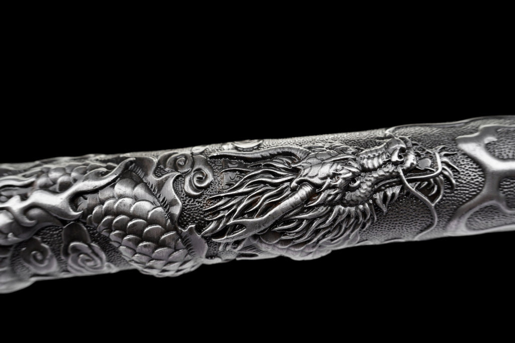 High manganese steel all-in-one forged walking stick knife longquan sword cold weapon sword