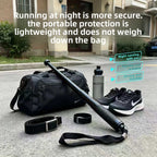Portable 4-section telescopic baton compact, vehicle-friendly, and capable of breaking windows