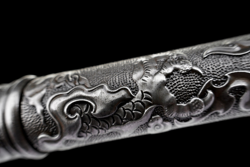 High manganese steel all-in-one forged walking stick knife longquan sword cold weapon sword