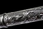 High manganese steel all-in-one forged walking stick knife longquan sword cold weapon sword