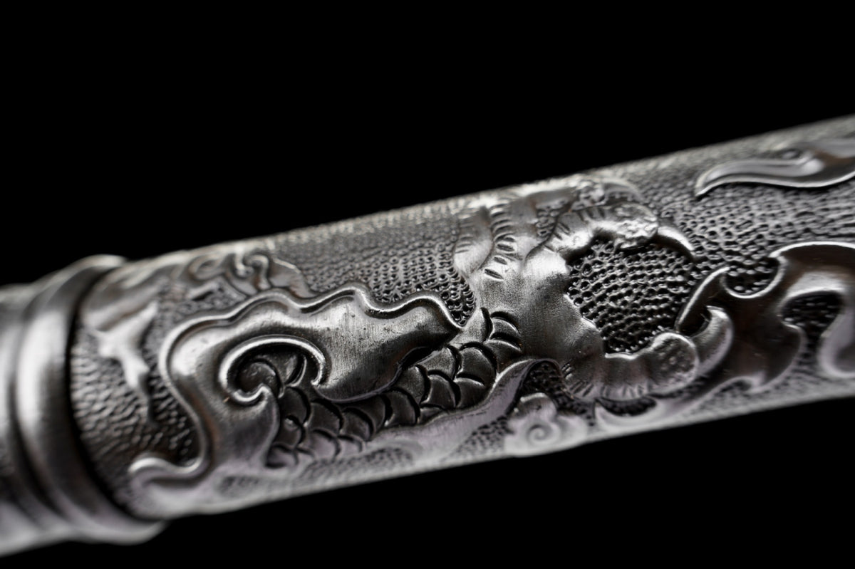 High manganese steel all-in-one forged walking stick knife longquan sword cold weapon sword