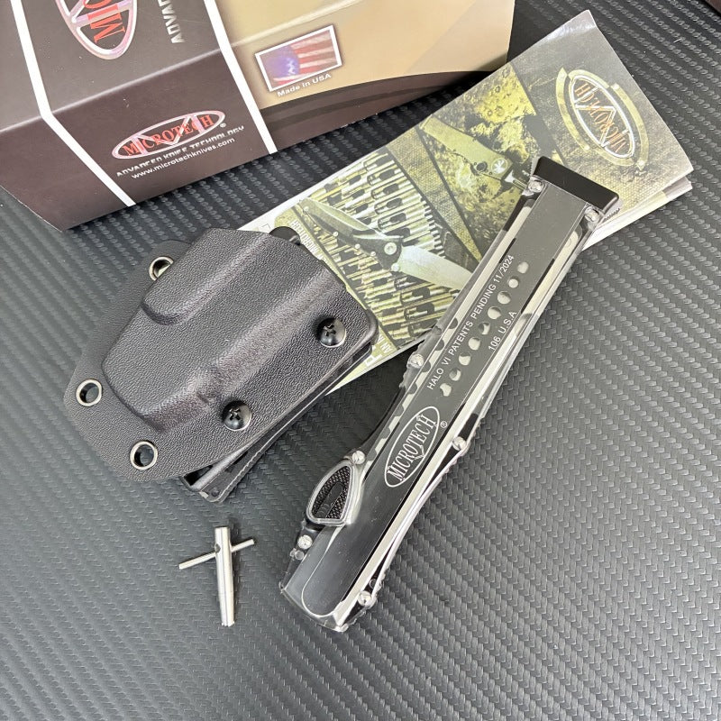 Microtech Halo 6 Aluminum Handle – Outdoor EDC Tool / OTF Accessory / Sheath