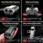V5 Semi Auto Slingshot with Dual Magazine 22 Round Capacity