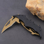 Dark Bat Knight Double Blade Folding Pocket Knife