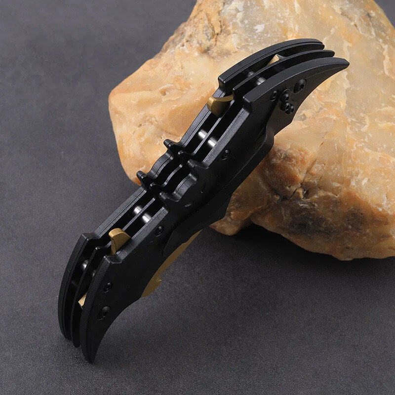 Dark Bat Knight Double Blade Folding Pocket Knife