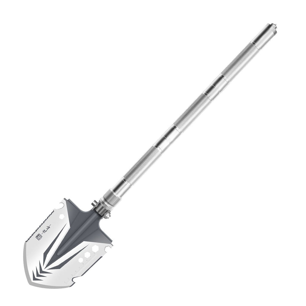 Outdoor multifunctional thickened upgraded j-22 steel shovel fishing folding self-defense shovel military shovel