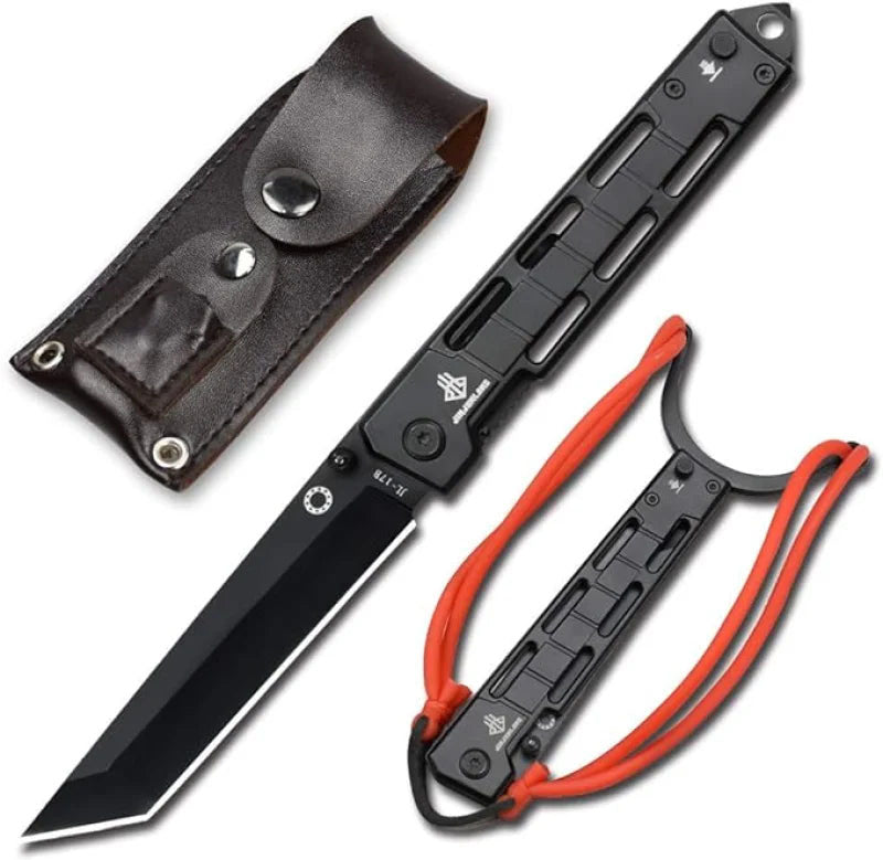 outdoor knife withFolding knife with slingshot, EDC knife
