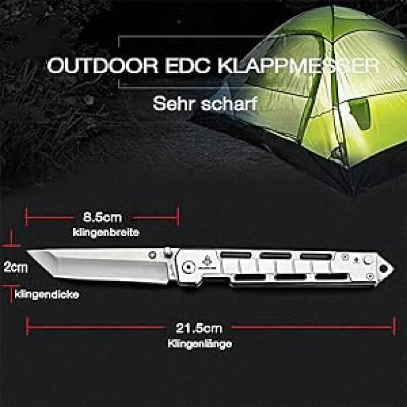 Outdoormesser mitKlappmesser mit Schleuder, EDC-Messer