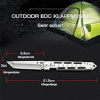Outdoormesser mitKlappmesser mit Schleuder, EDC-Messer