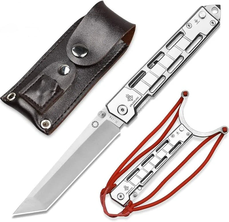 outdoor knife withFolding knife with slingshot, EDC knife