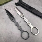 Outdoor EDC Fixed Blade Tactical Knife KOMBO SOCP Dagger 3.22" Klinge, K Scheide