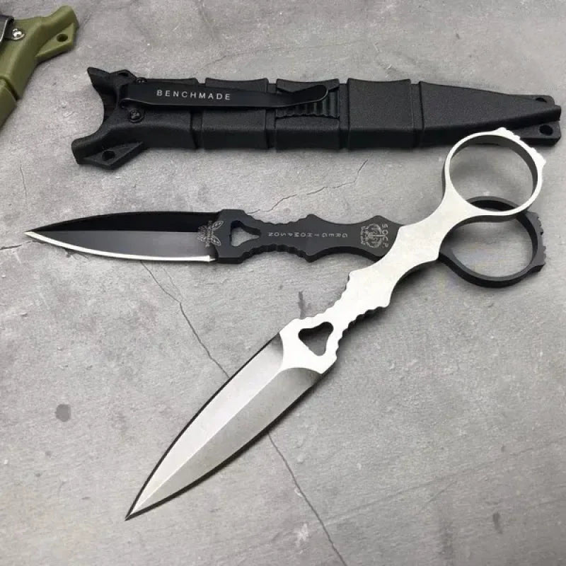 Outdoor EDC Fixed Blade Tactical Knife KOMBO SOCP Dagger 3.22" Klinge, K Scheide