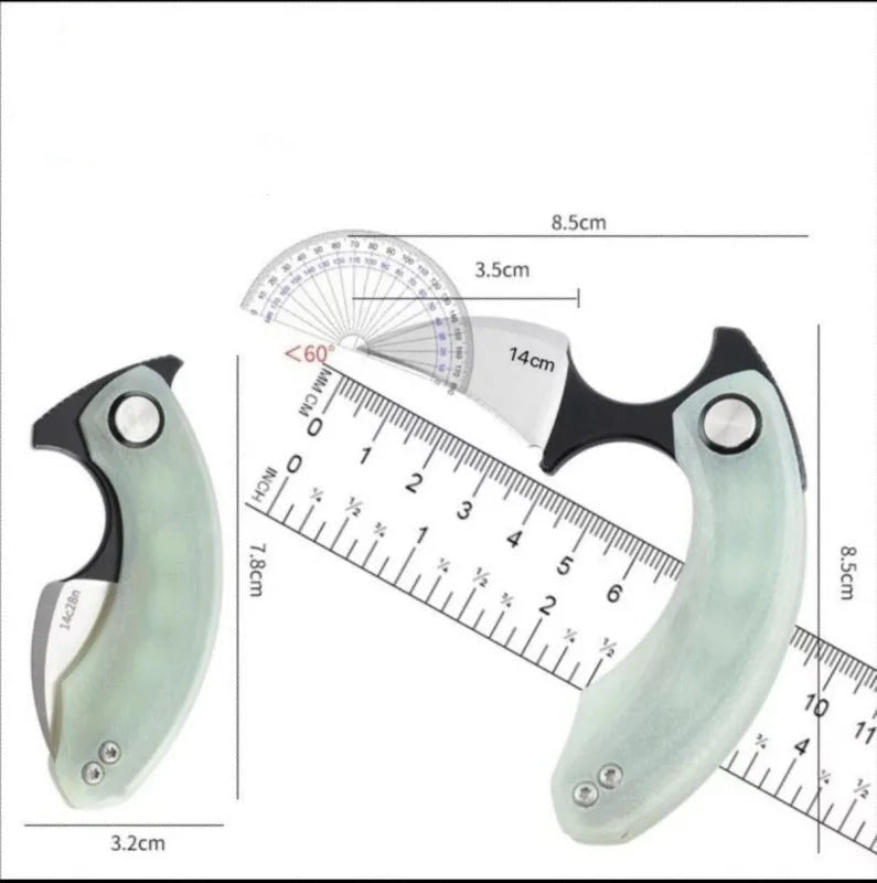 EDC Tragen eines Klappmessers Karambit Verteidigung